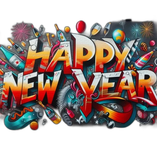 vibrant, mural, features, phrase transparent PNG cut-out
