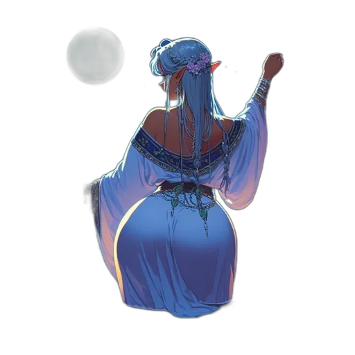 dress, crown, staff, mask transparent PNG cut-out