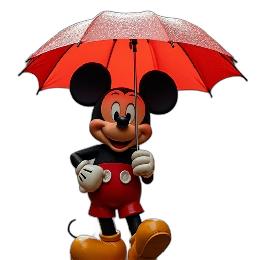 umbrella, jacket, staff, hat transparent PNG cut-out