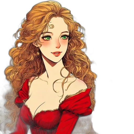 dress, fantasy art, pixel art, oil painting transparent PNG cut-out