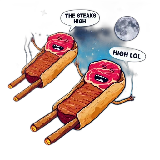 food, concept art, fire, two transparent PNG cut-out