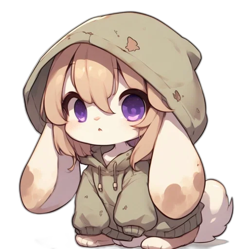jacket, hat, creature, animal transparent PNG cut-out