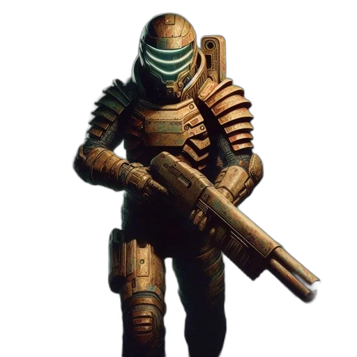 robot, weapon, staff, mask transparent PNG cut-out