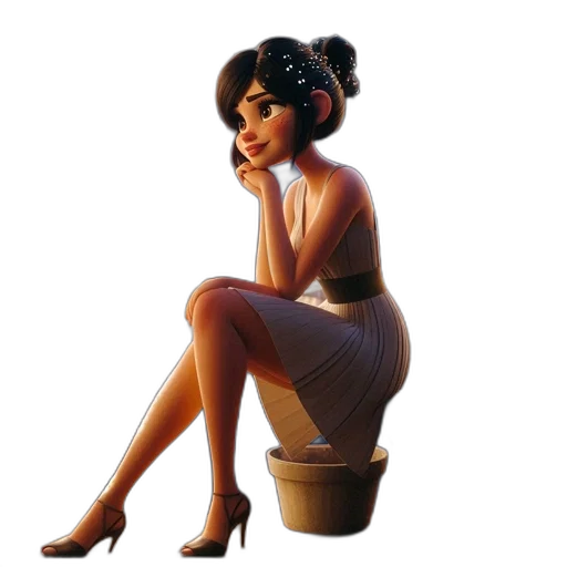 concept art, photorealistic, cartoon, 3d render transparent PNG cut-out