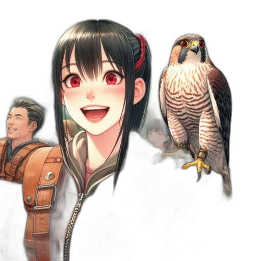 staff, animal, face, jacket transparent PNG cut-out