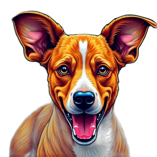 animal, face, staff, photorealistic transparent PNG cut-out