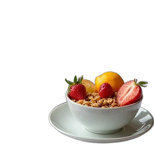 food, crown, photorealistic, 3d render transparent PNG cut-out