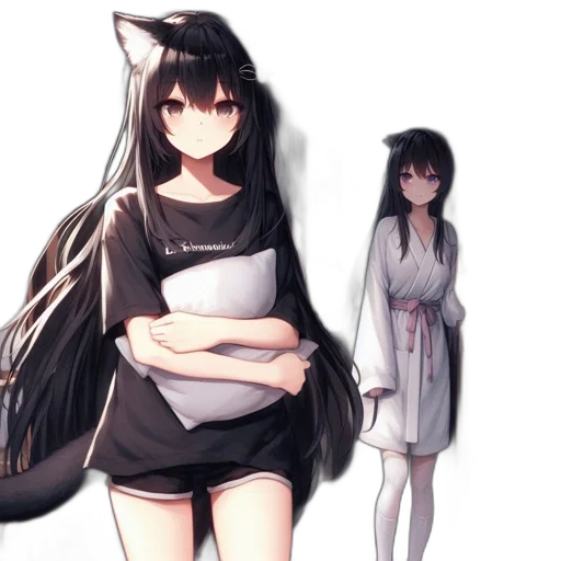 dress, creature, animal, staff transparent PNG cut-out