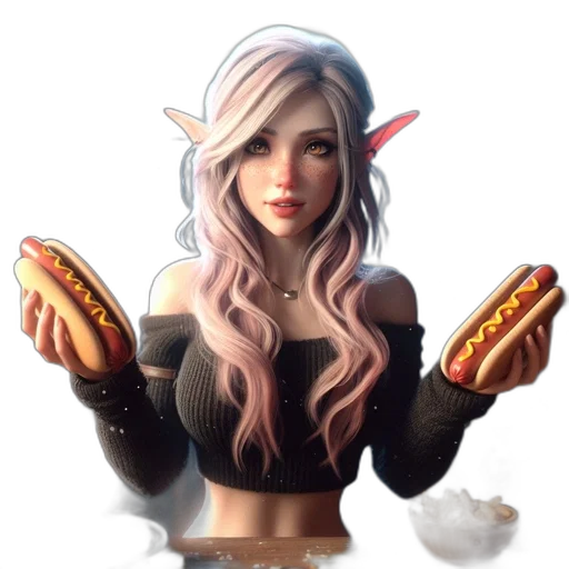 food, fantasy art, concept art, pixel art transparent PNG cut-out