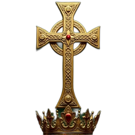 crown, sword, staff, jewelry transparent PNG cut-out