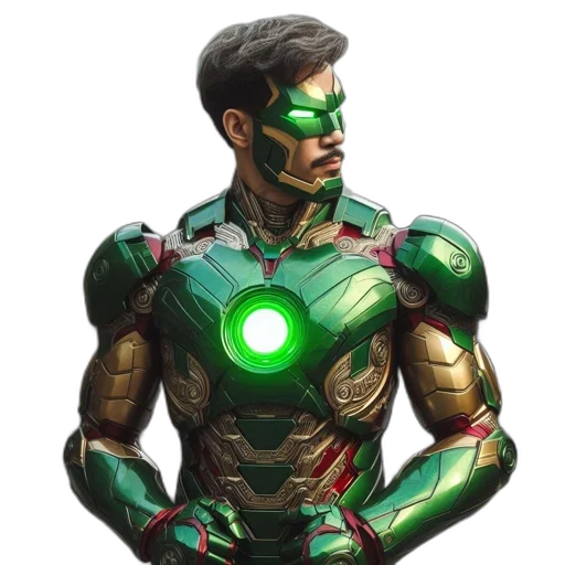 robot, mask, face, comic book art transparent PNG cut-out