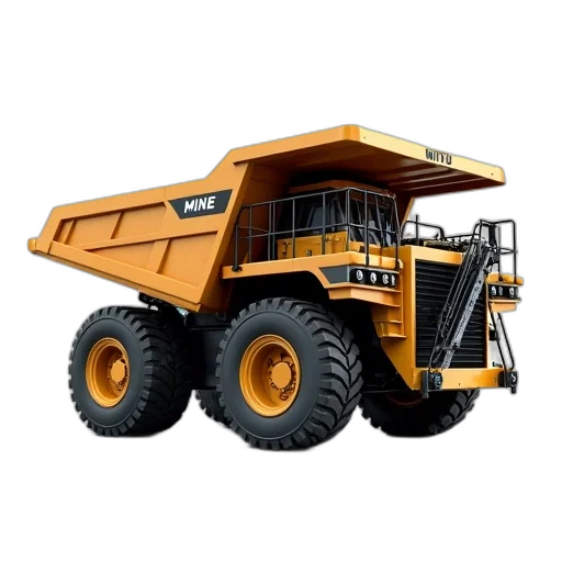 3d render, model, truck, text transparent PNG cut-out