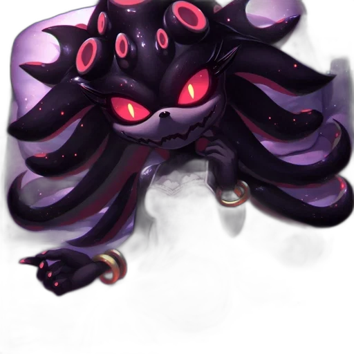 creature, dragon, mask, staff transparent PNG cut-out