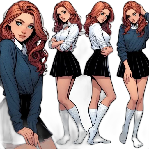 comic book art, concept art, cartoon, anime transparent PNG cut-out
