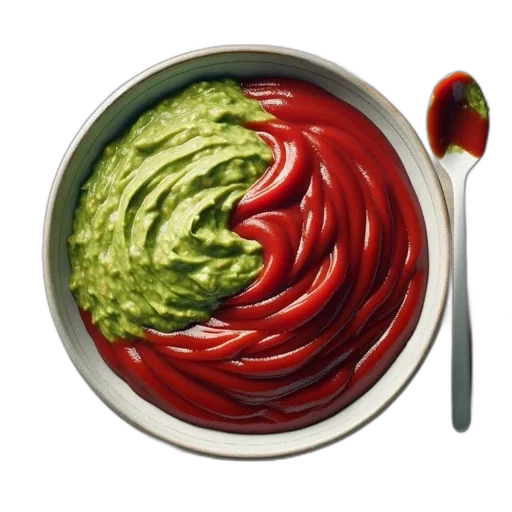 food, hair, mask, photorealistic transparent PNG cut-out