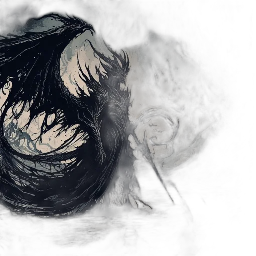 mask, hair, creature, face transparent PNG cut-out