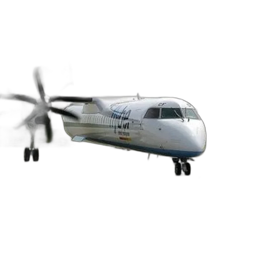3d render, twin-propeller, airplane, tarmac transparent PNG cut-out