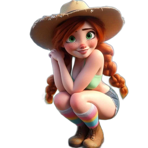 hat, dress, jewelry, staff transparent PNG cut-out
