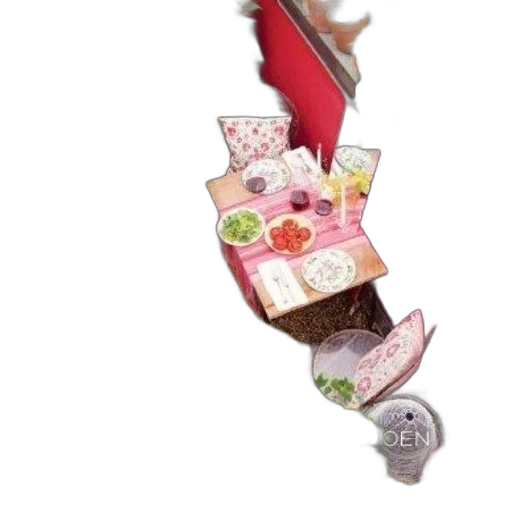food, hat, staff, shoes transparent PNG cut-out