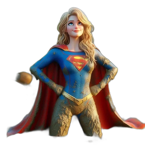 comic book art, concept art, 3d render, cartoon transparent PNG cut-out