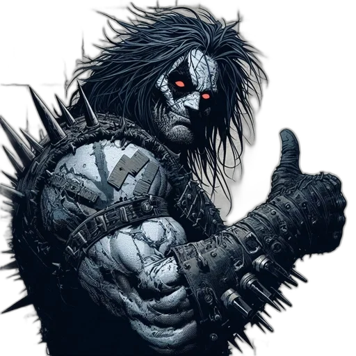 comic book art, concept art, fantasy art, imposing transparent PNG cut-out