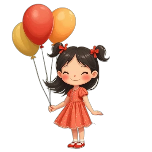 dress, staff, cartoon, 3d render transparent PNG cut-out