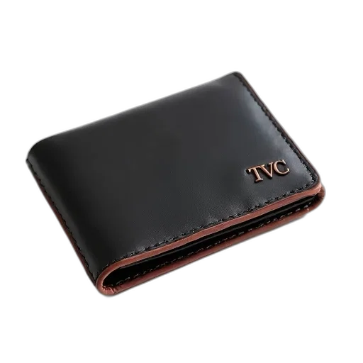 black, leather, wallet, brown transparent PNG cut-out