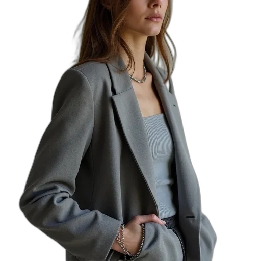 jacket, jewelry, staff, dress transparent PNG cut-out