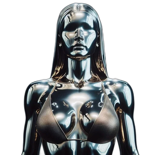 robot, jewelry, dress, concept art transparent PNG cut-out