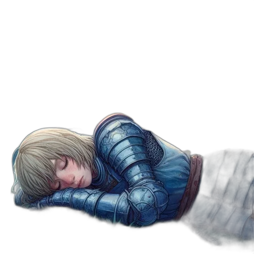 jacket, weapon, creature, watercolor transparent PNG cut-out