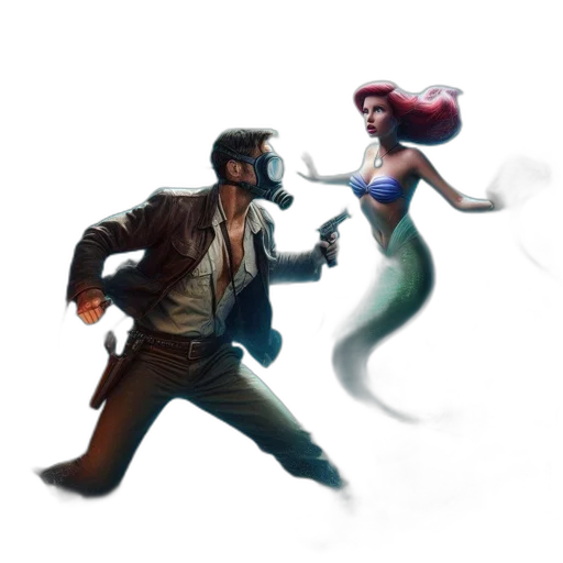 concept art, comic book art, fantasy art, pixel art transparent PNG cut-out