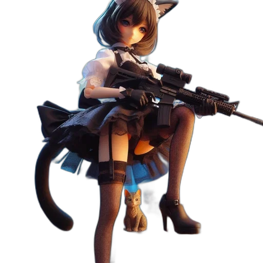 weapon, staff, animal, dress transparent PNG cut-out