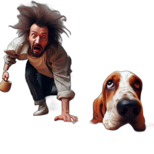 animal, hair, concept art, photorealistic transparent PNG cut-out