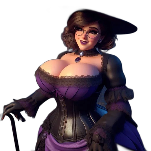 dress, staff, concept art, fantasy art transparent PNG cut-out