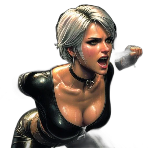 comic book art, concept art, cyberpunk, fantasy art transparent PNG cut-out