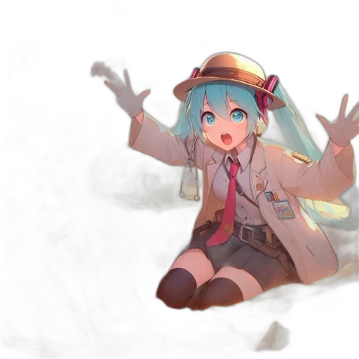 hat, weapon, robot, creature transparent PNG cut-out