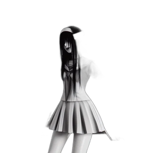 dress, hair, creature, mask transparent PNG cut-out