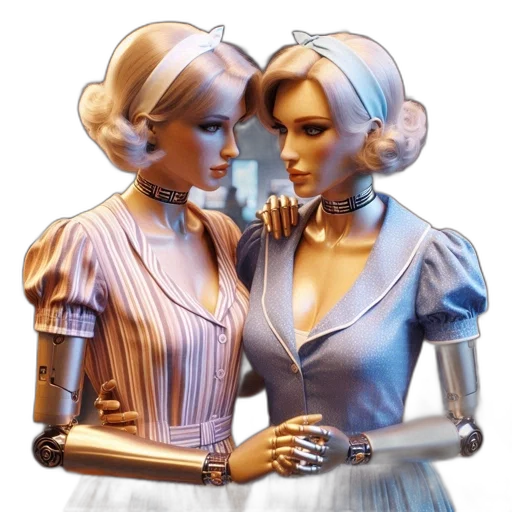 jewelry, robot, concept art, 3d render transparent PNG cut-out