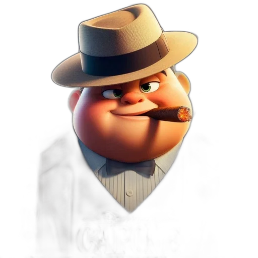 hat, staff, face, jacket transparent PNG cut-out