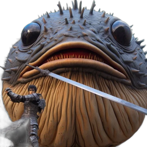sword, dragon, mask, creature transparent PNG cut-out