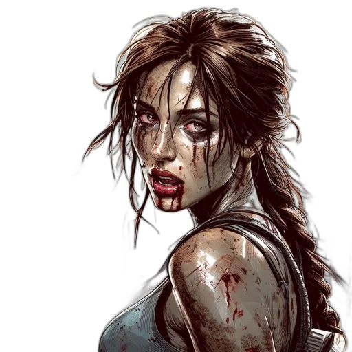 comic book art, concept art, fantasy art, photorealistic transparent PNG cut-out
