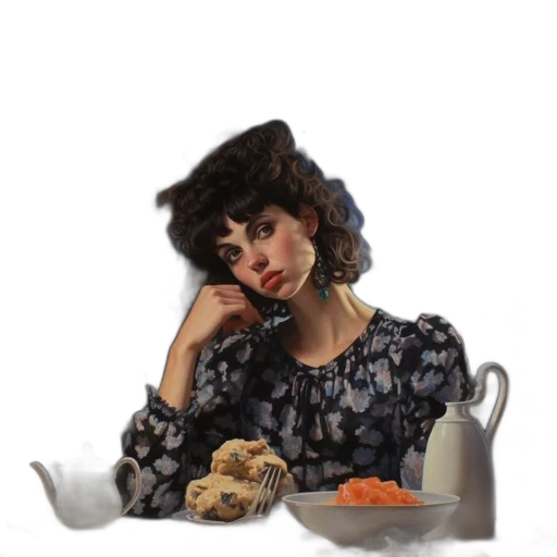 food, dress, jewelry, face transparent PNG cut-out
