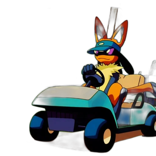 car, concept art, 3d render, cartoon transparent PNG cut-out