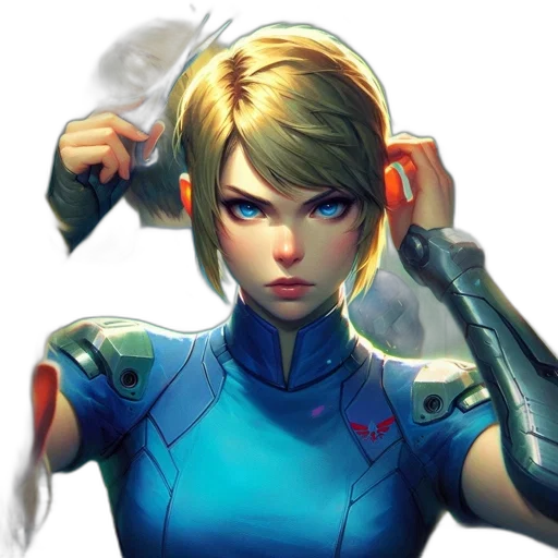 robot, face, weapon, comic book art transparent PNG cut-out