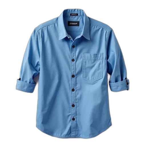 jacket, blue, button-up, shirt transparent PNG cut-out