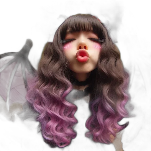 hair, mask, face, creature transparent PNG cut-out