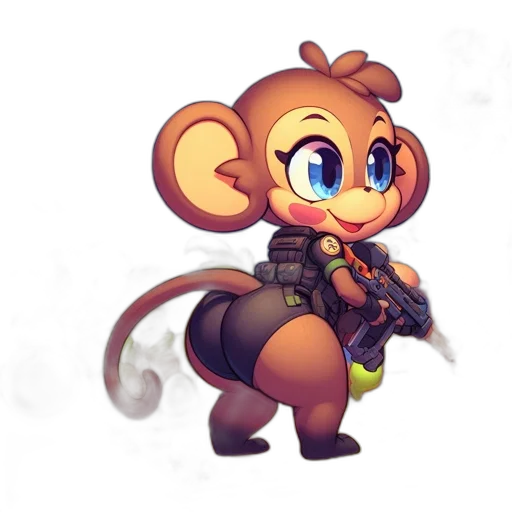 jacket, staff, animal, concept art transparent PNG cut-out