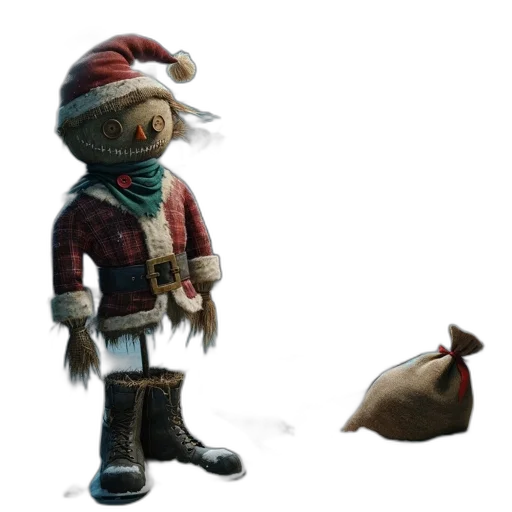 hat, staff, animal, jacket transparent PNG cut-out