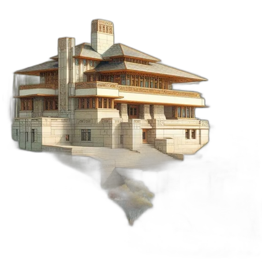 building, crown, 3d render, concept art transparent PNG cut-out