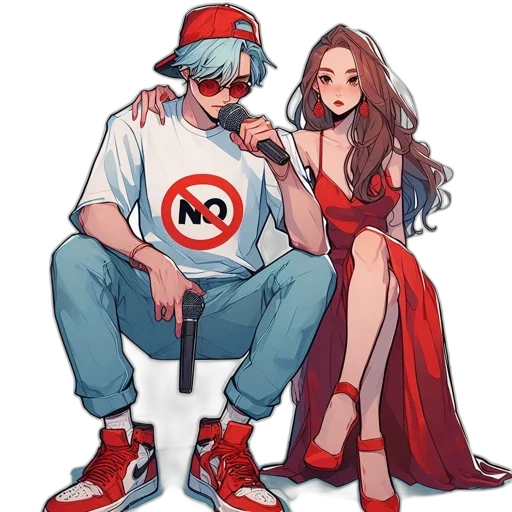 dress, pixel art, concept art, comic book art transparent PNG cut-out